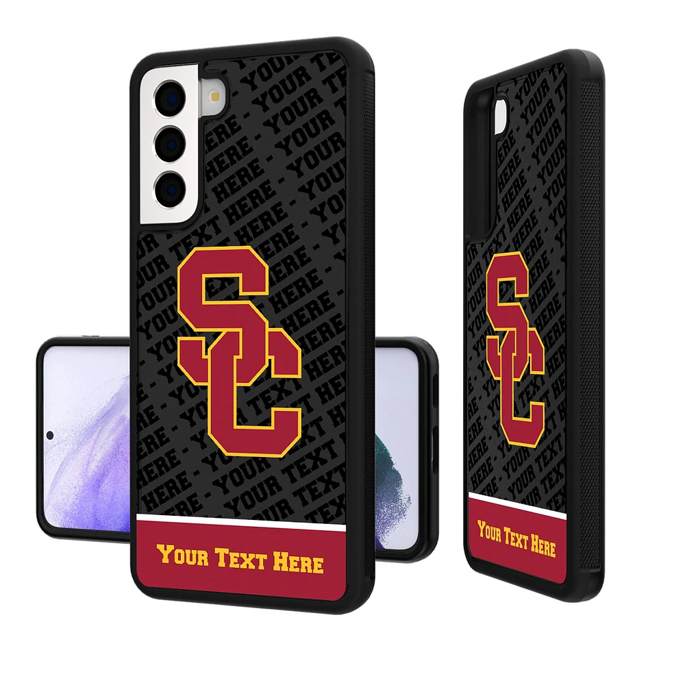 USC Trojans Galaxy Endzone Personalized Bump Case