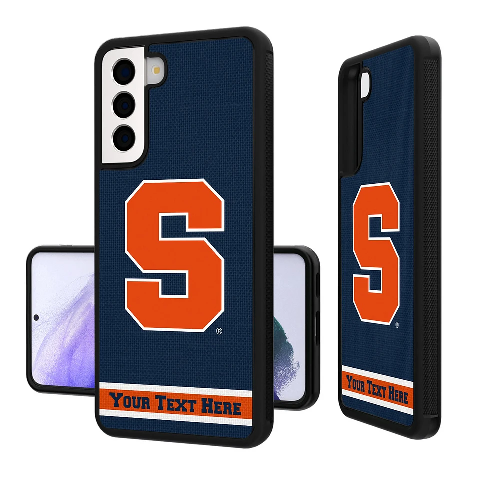 Syracuse Orange Galaxy Endzone Stripe Personalized Bump Case