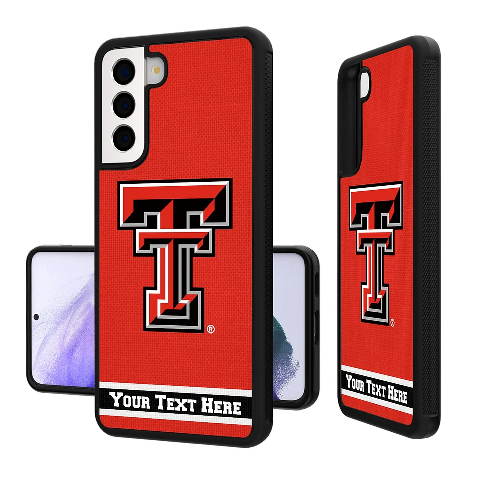 Texas Tech Red Raiders Galaxy Endzone Stripe Personalized Bump Case