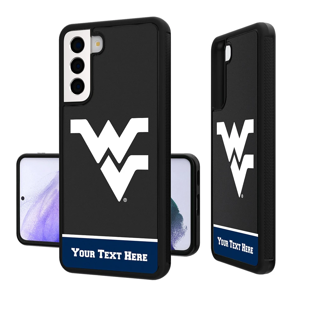 West Virginia Mountaineers Galaxy Endzone Personalized Bump Case