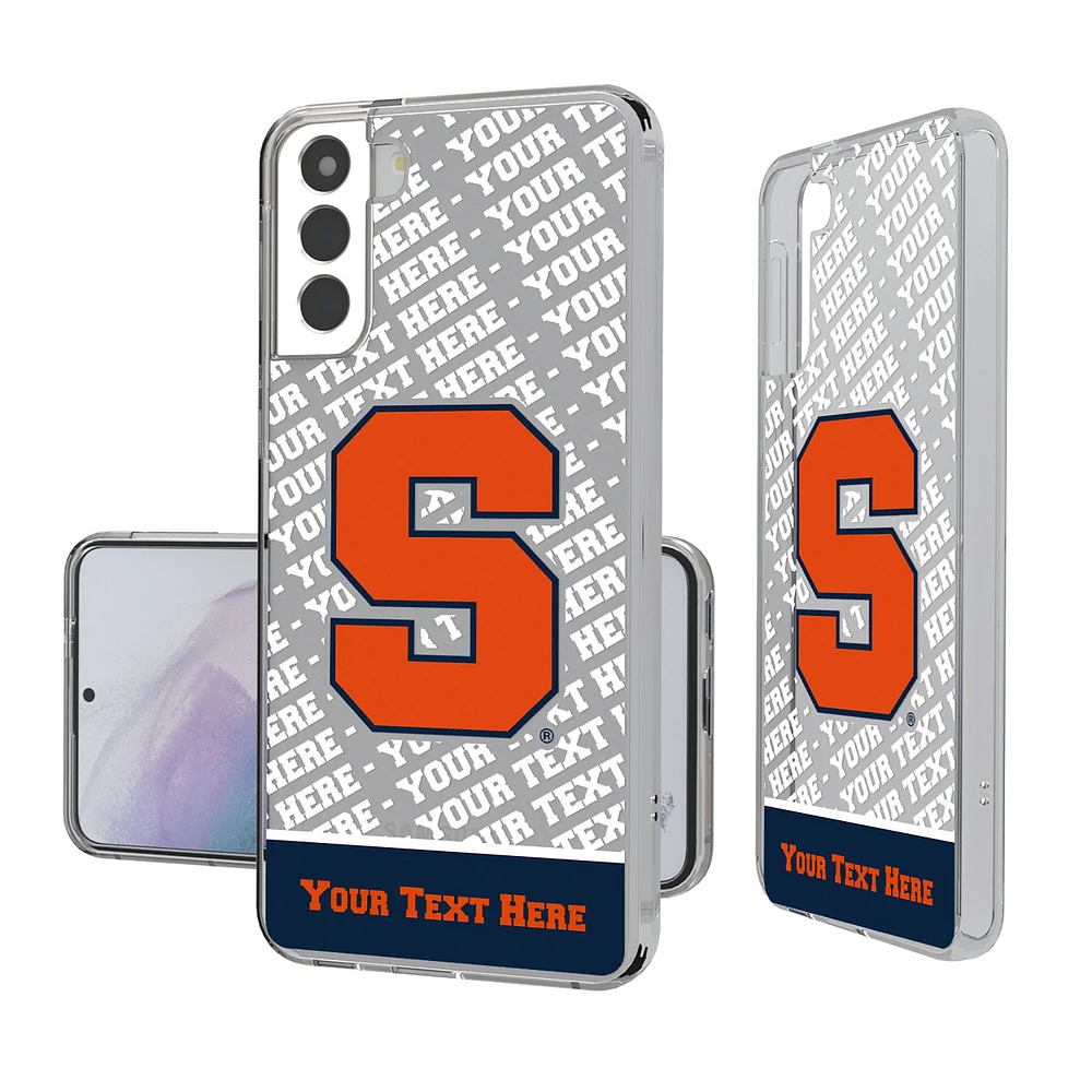 Syracuse Orange Galaxy Endzone Personalized Clear Case