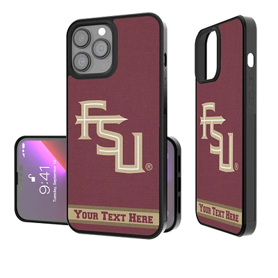 Florida State Seminoles Stripe Logo iPhone Personalized Bump Case