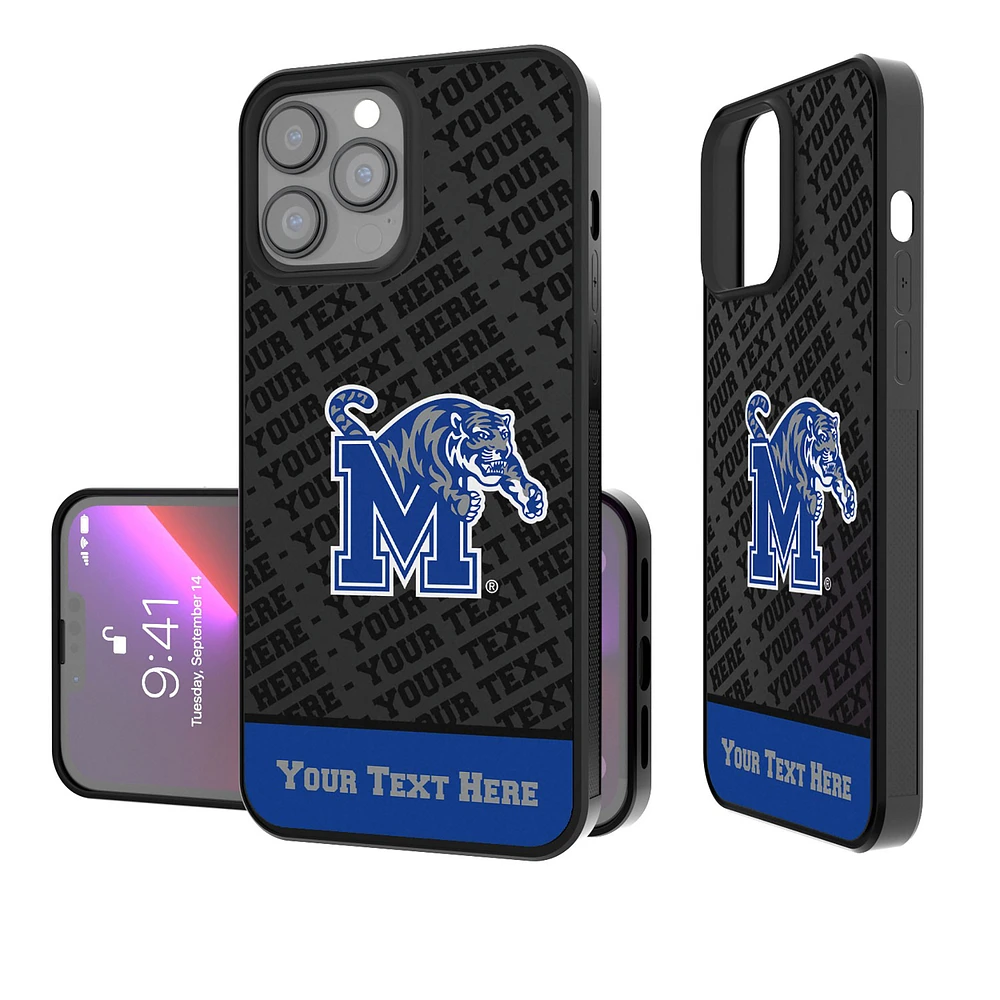 Memphis Tigers EndZone Logo iPhone Personalized Bump Case
