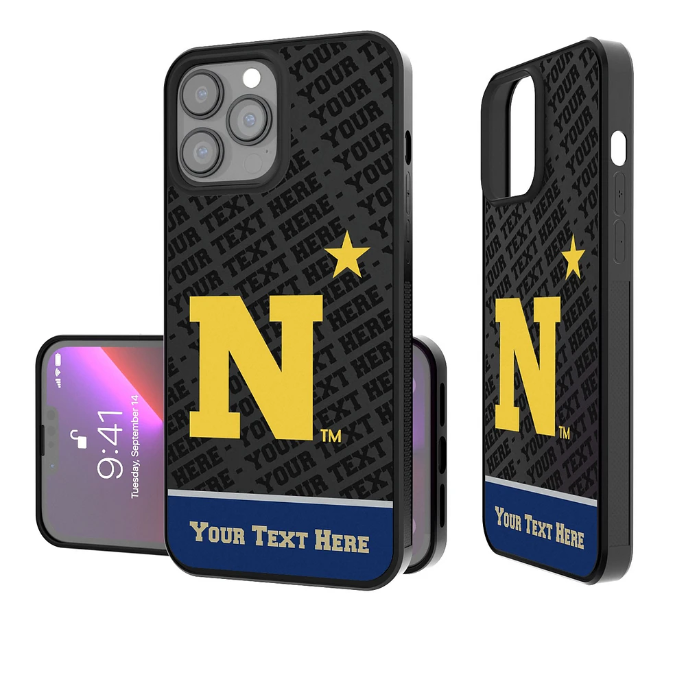 Navy Midshipmen Endzone iPhone Personalized Bump Case