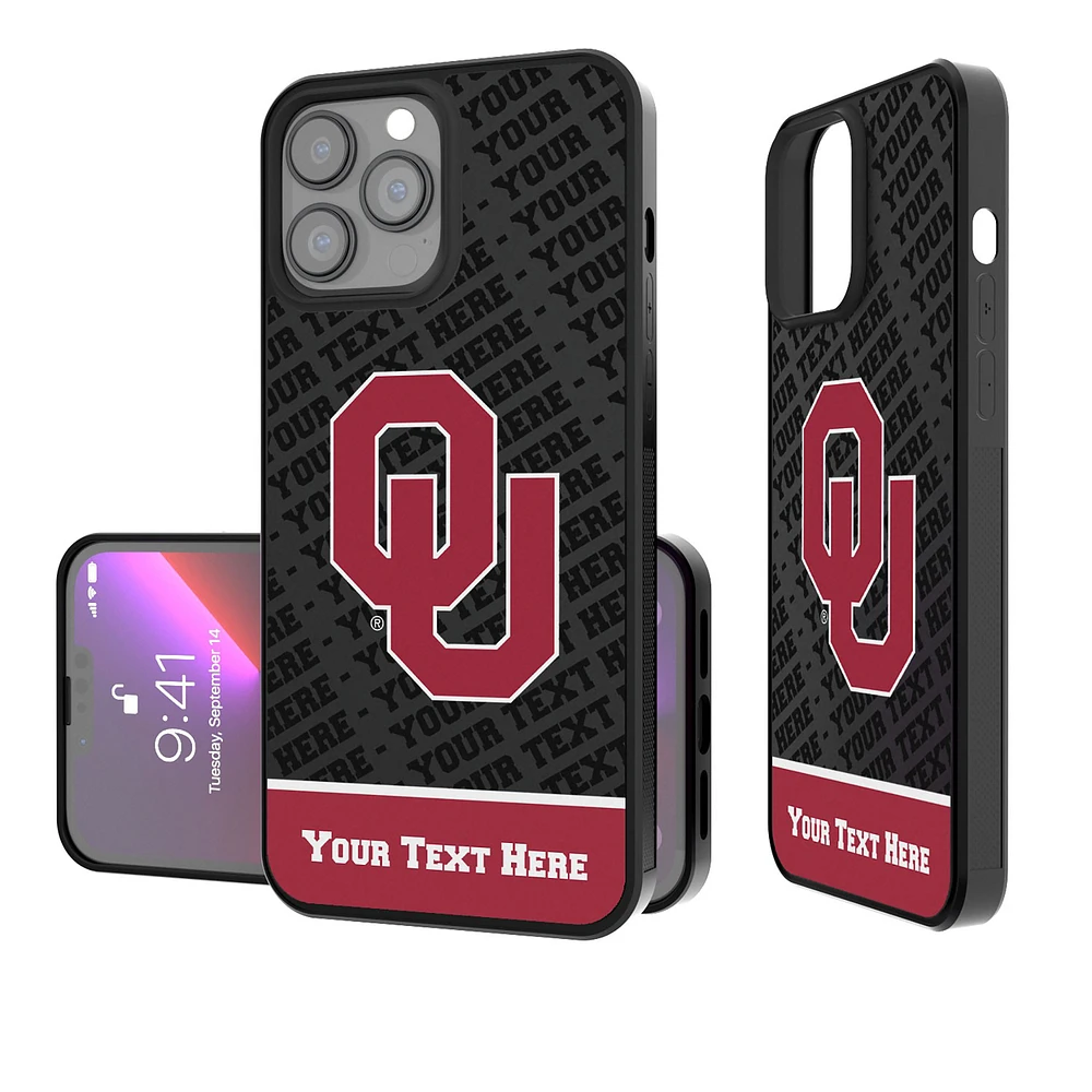 Oklahoma Sooners Endzone iPhone Personalized Bump Case