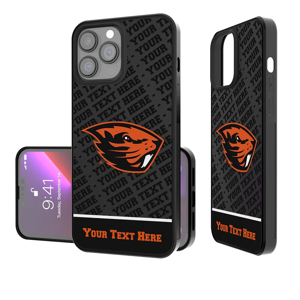 Oregon State Beavers Endzone iPhone Personalized Bump Case