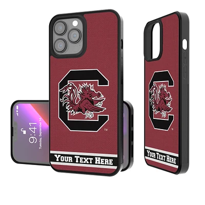 South Carolina Gamecocks Stripe iPhone Personalized Bump Case