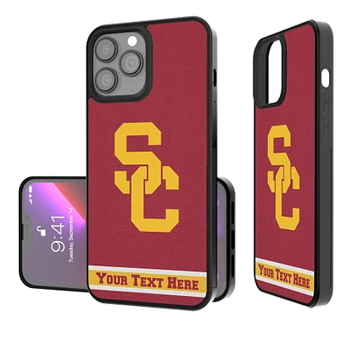 USC Trojans Stripe iPhone Personalized Bump Case