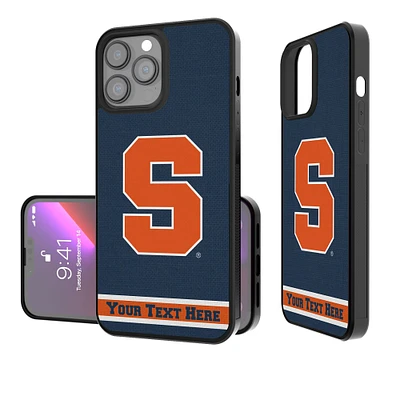 Syracuse Orange Stripe iPhone Personalized Bump Case