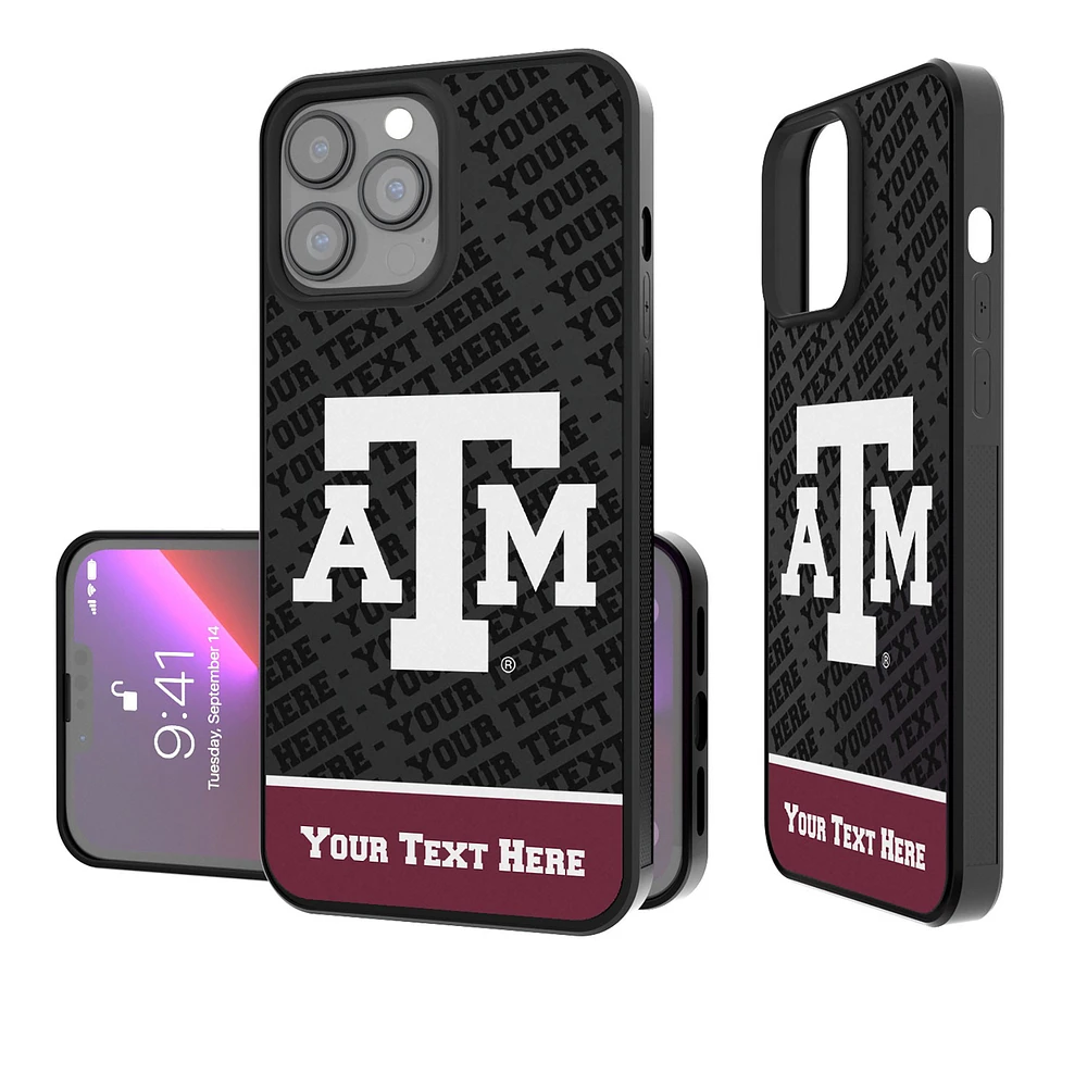 Texas A&M Aggies Endzone iPhone Personalized Bump Case