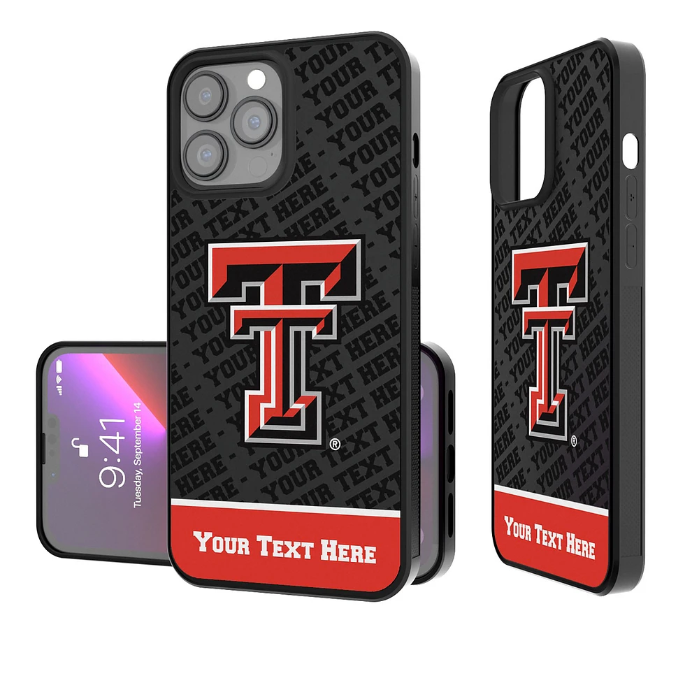 Texas Tech Red Raiders Endzone iPhone Personalized Bump Case