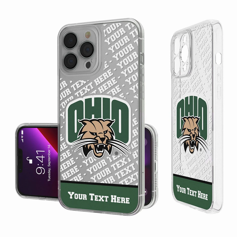 Ohio Bobcats Endzone iPhone Personalized Clear Case