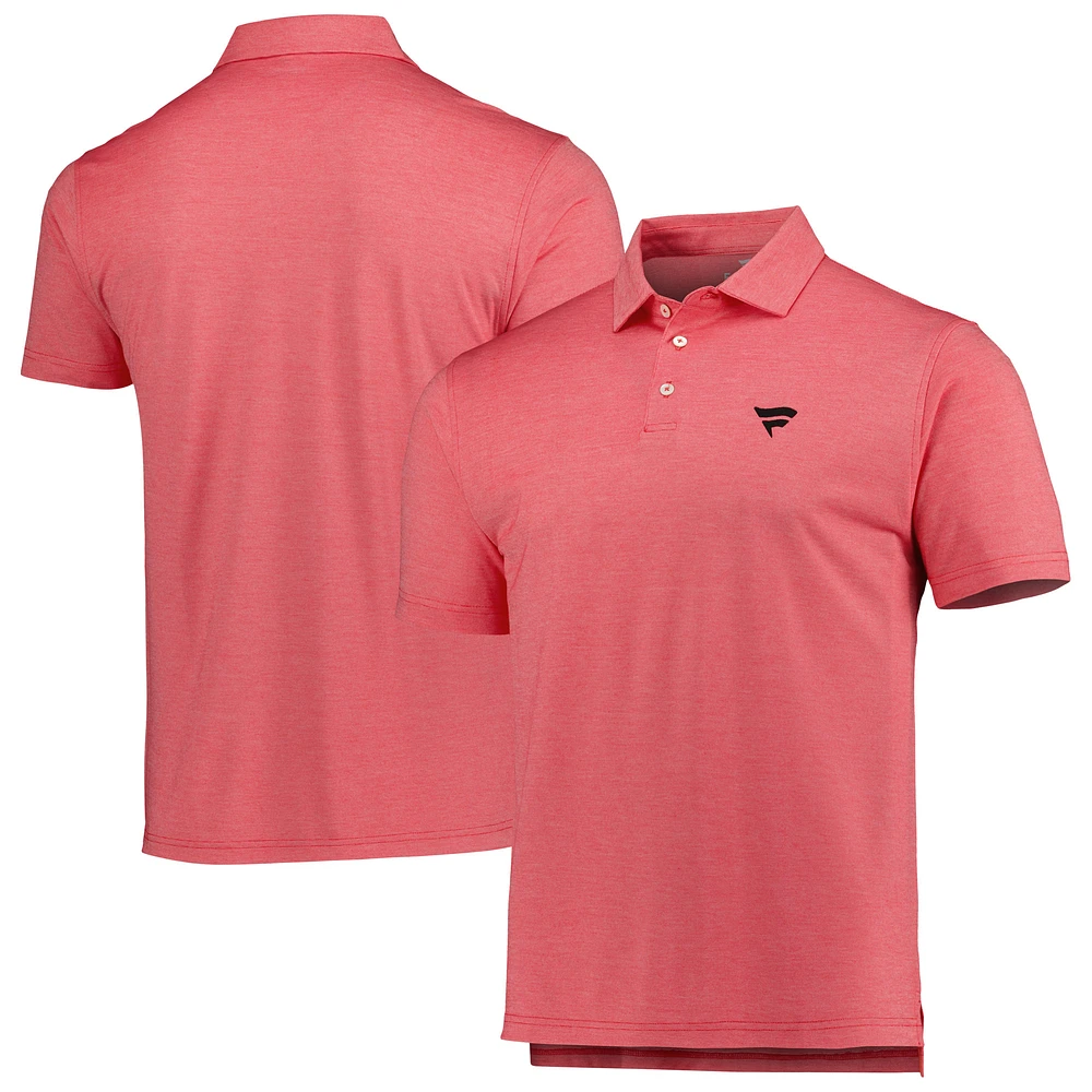 Men's Red Fanatics Corporate The Butter Stripe Tri-Blend Polo