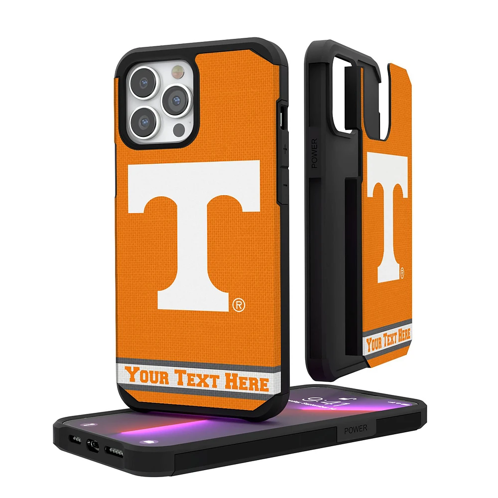 Tennessee Volunteers iPhone Stripe Personalized Rugged Case