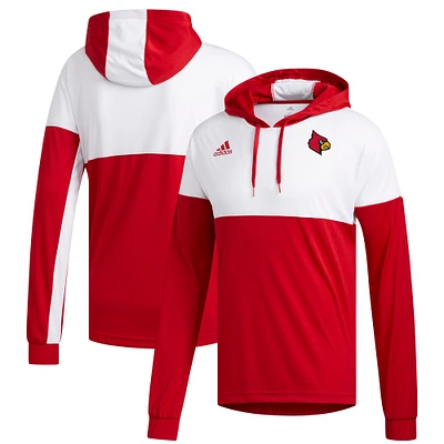 Men's adidas Red Louisville Cardinals Legend Shooter Pullover Hoodie