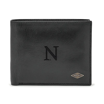 Men's Fossil Northwestern Wildcats Leather Ryan RFID Passcase Wallet