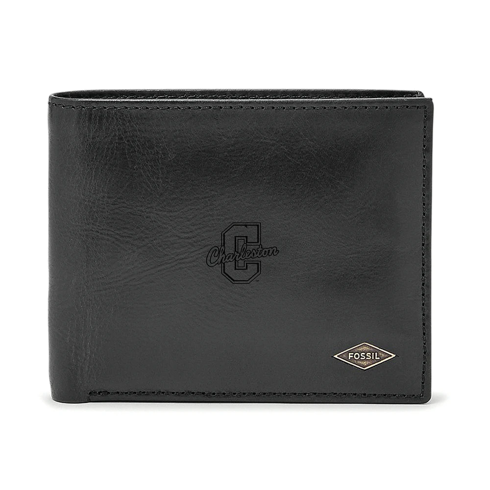 Men's Fossil Charleston Cougars Leather Ryan RFID Passcase Wallet