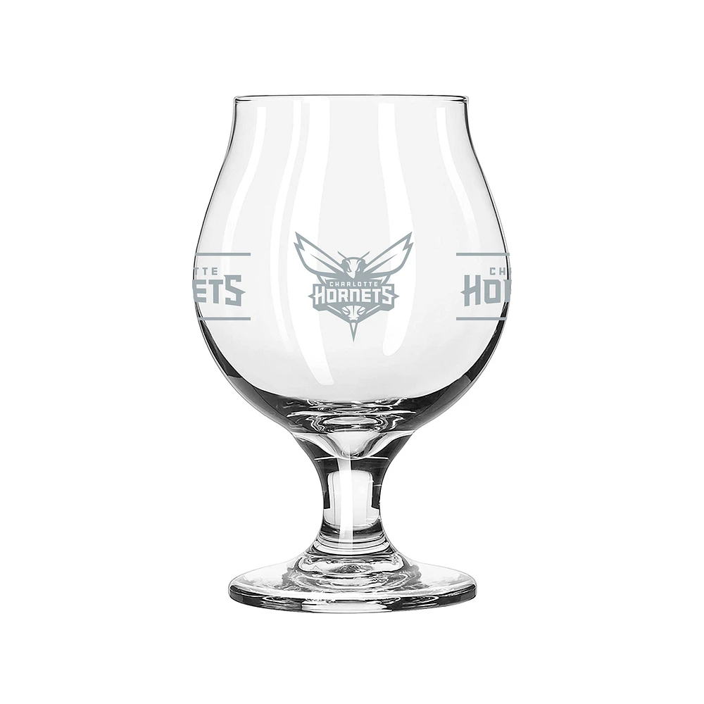 Charlotte Hornets 16oz. Belgium Glass