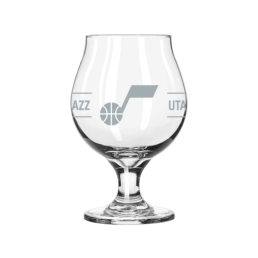 Utah Jazz 16oz. Belgium Glass