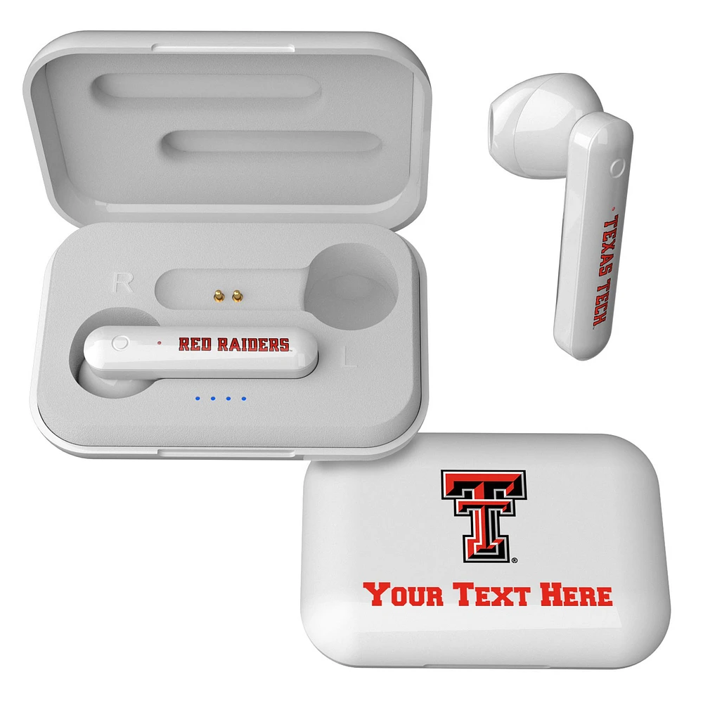 Texas Tech Red Raiders Personalized True Wireless Earbuds