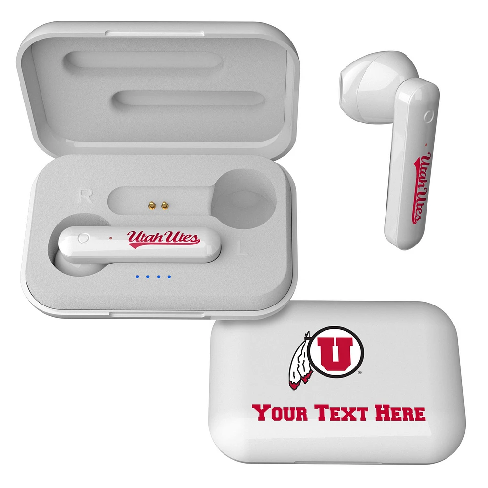 Utah Utes Personalized True Wireless Earbuds