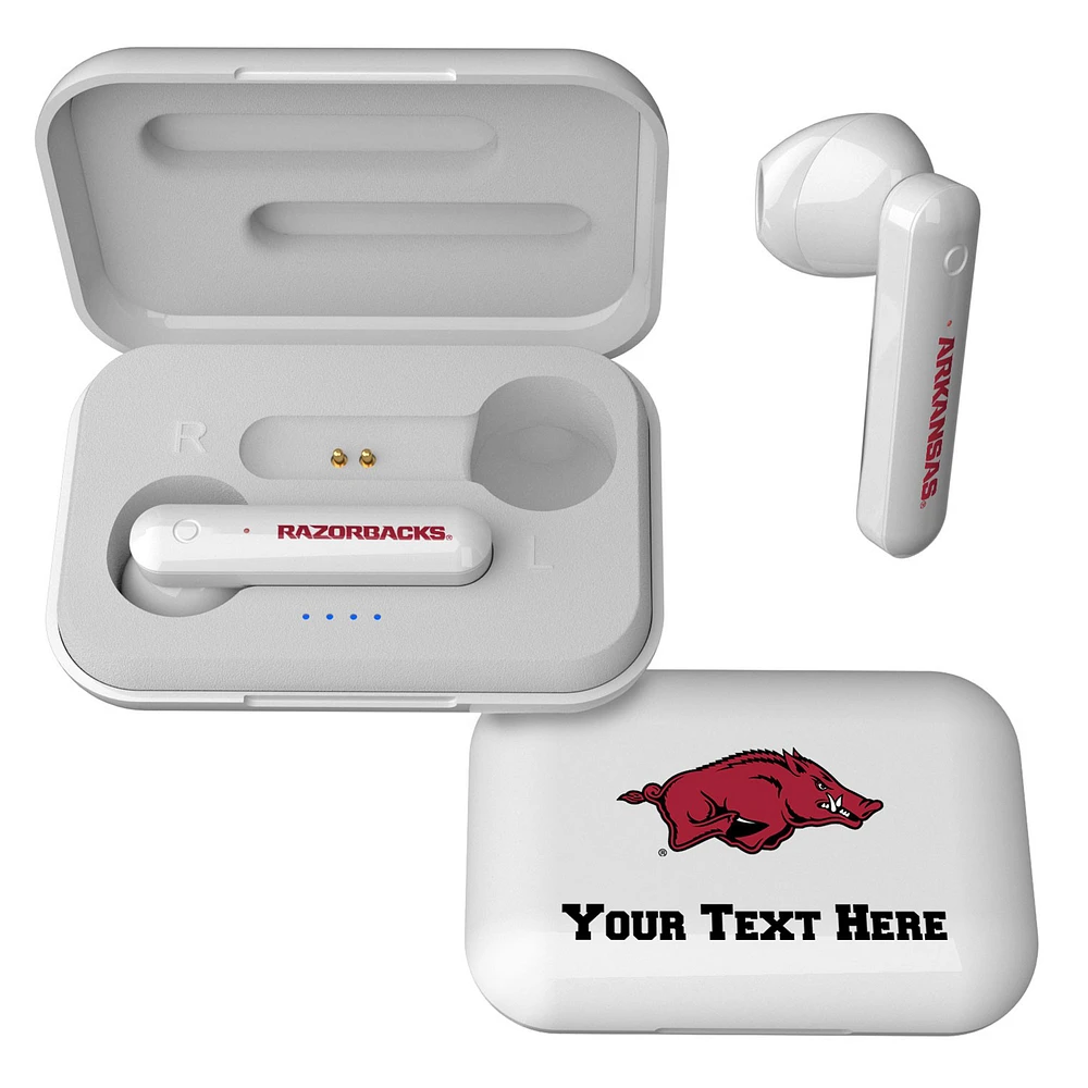 Arkansas Razorbacks Personalized True Wireless Earbuds