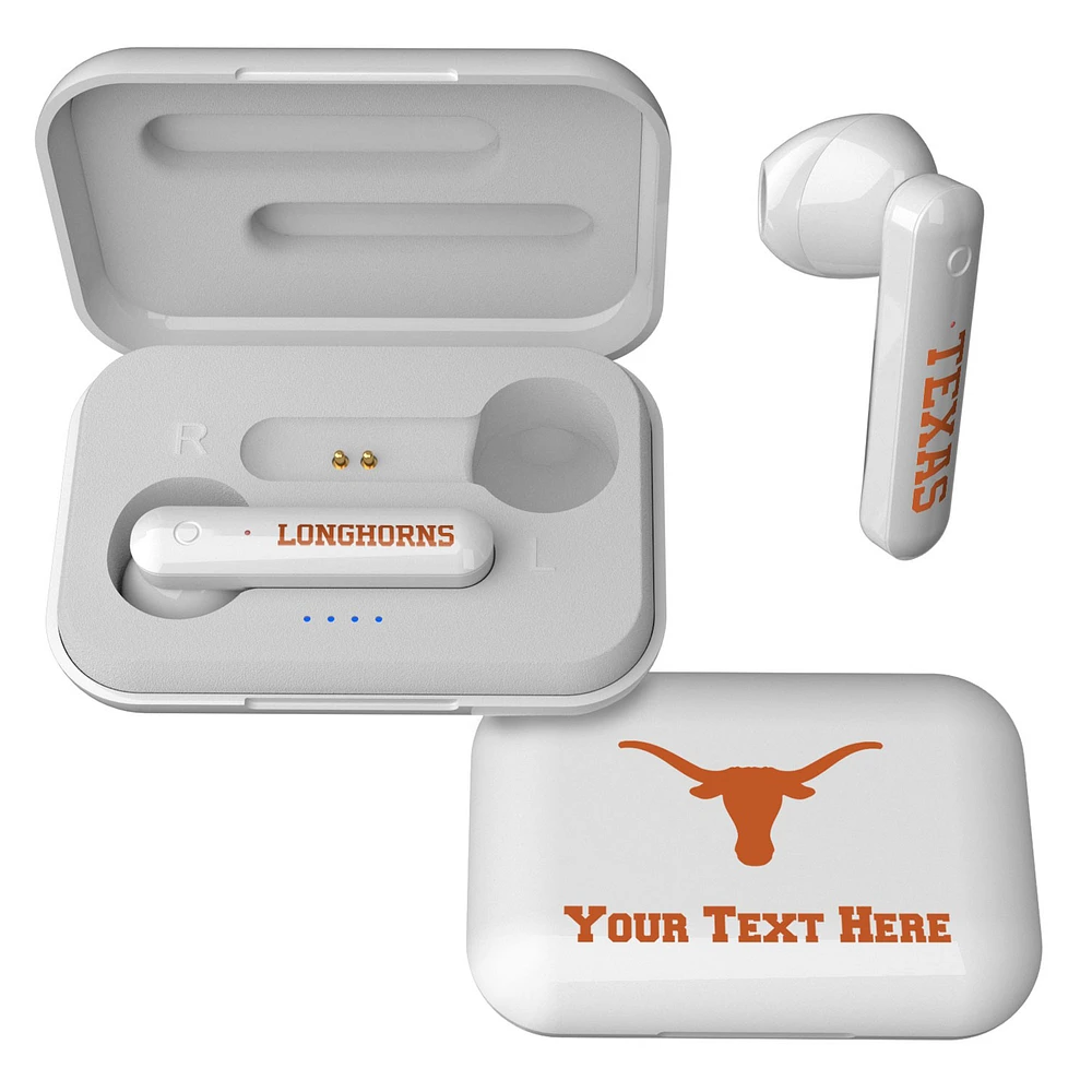 Texas Longhorns Personalized True Wireless Earbuds