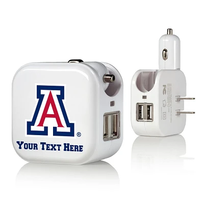 Arizona Wildcats Personalized 2-In-1 USB Charger