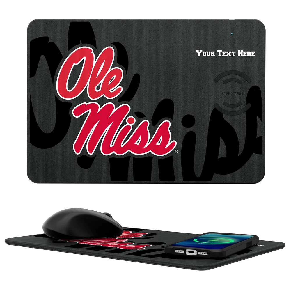 Ole Miss Rebels Personalized Wireless Charger & Mouse Pad