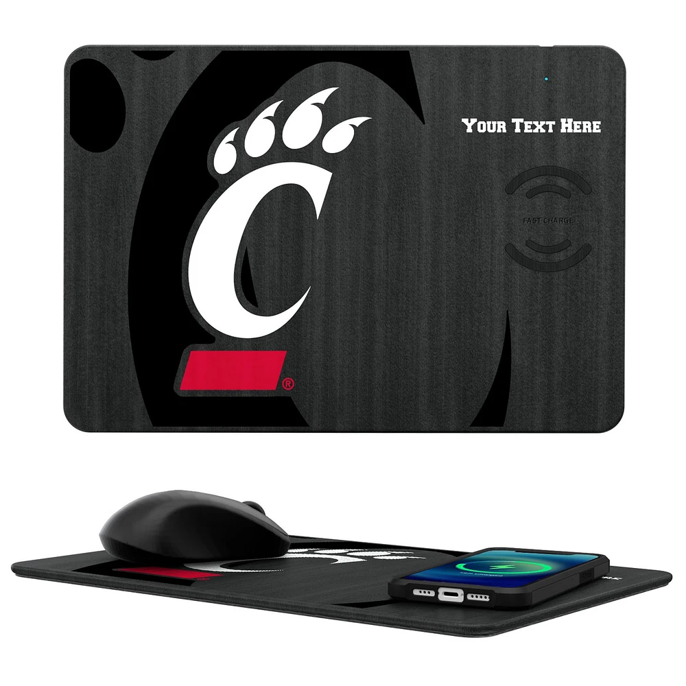 Cincinnati Bearcats Personalized Wireless Charger & Mouse Pad