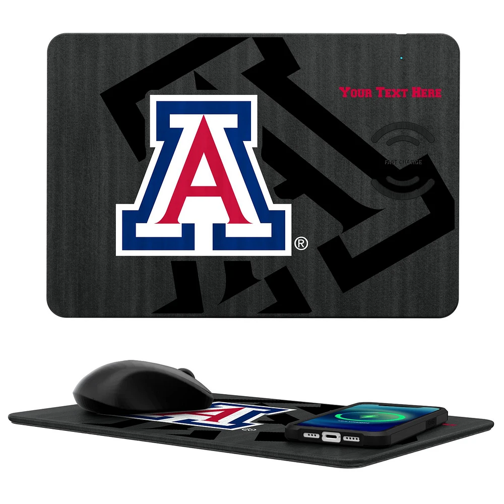 Arizona Wildcats Personalized Wireless Charger & Mouse Pad