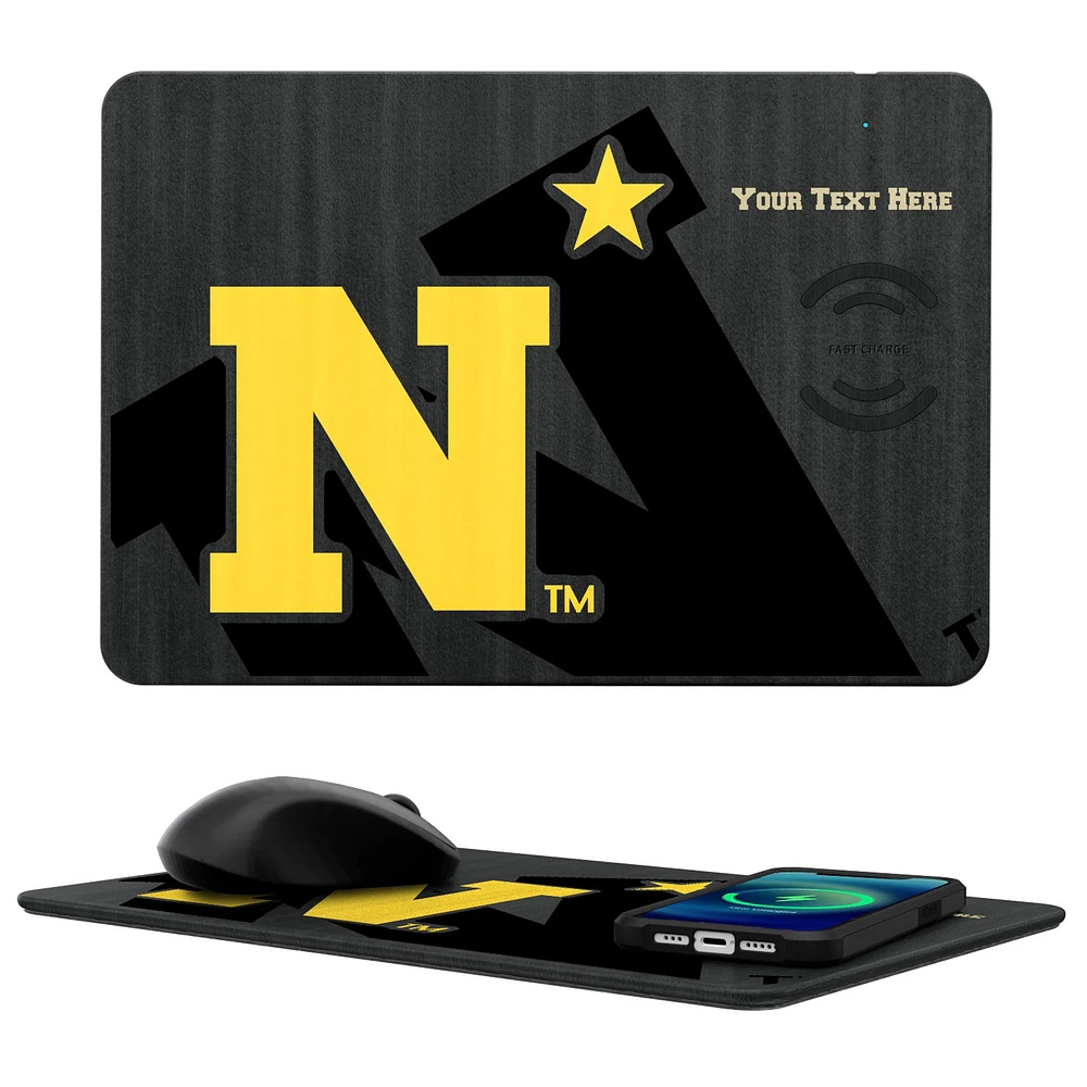 Navy Midshipmen Personalized Wireless Charger & Mouse Pad
