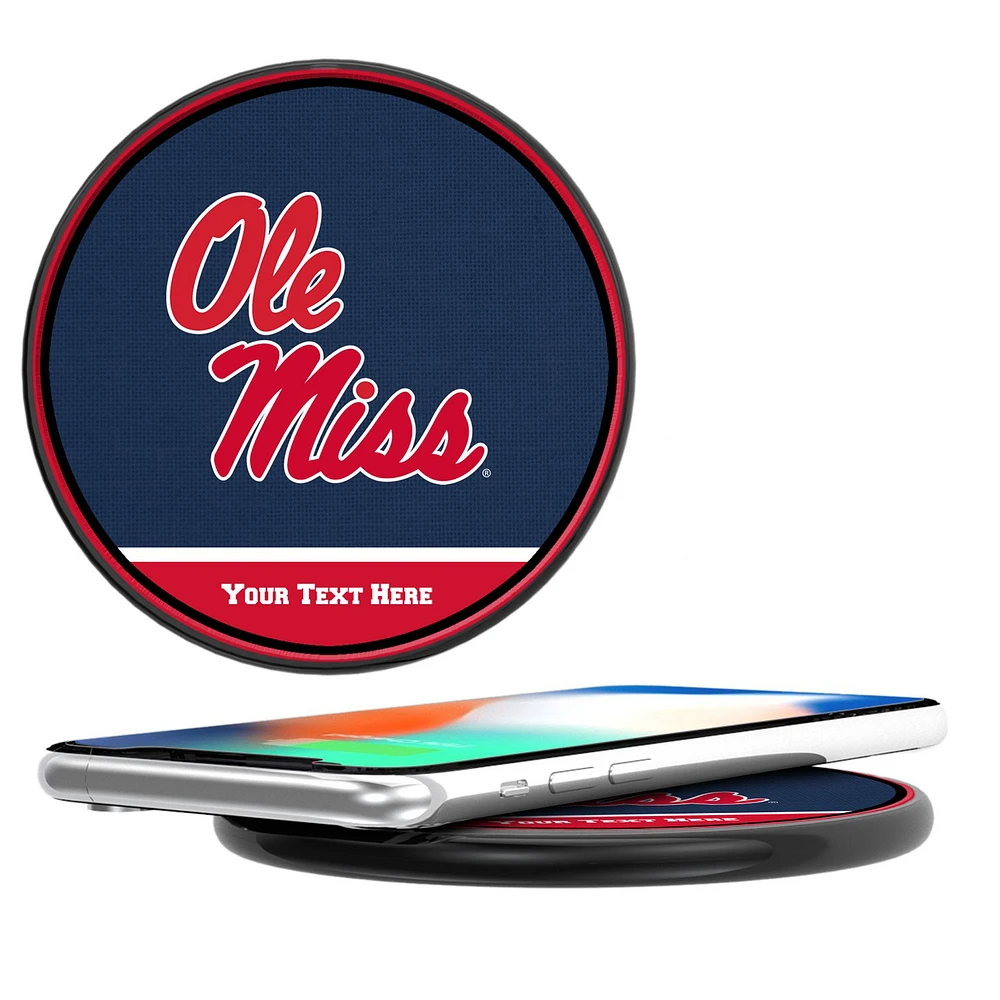Ole Miss Rebels Personalized 10-Watt Wireless Phone Charger