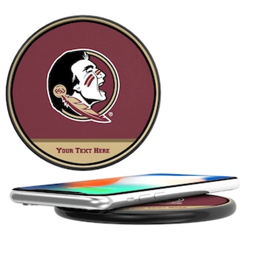 Florida State Seminoles Primary Logo Personalized 10-Watt Wireless Phone Charger