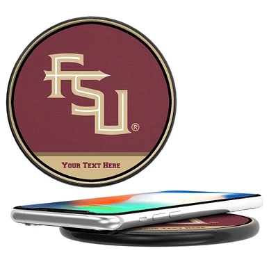 Florida State Seminoles Alternate Logo Personalized 10-Watt Wireless Phone Charger