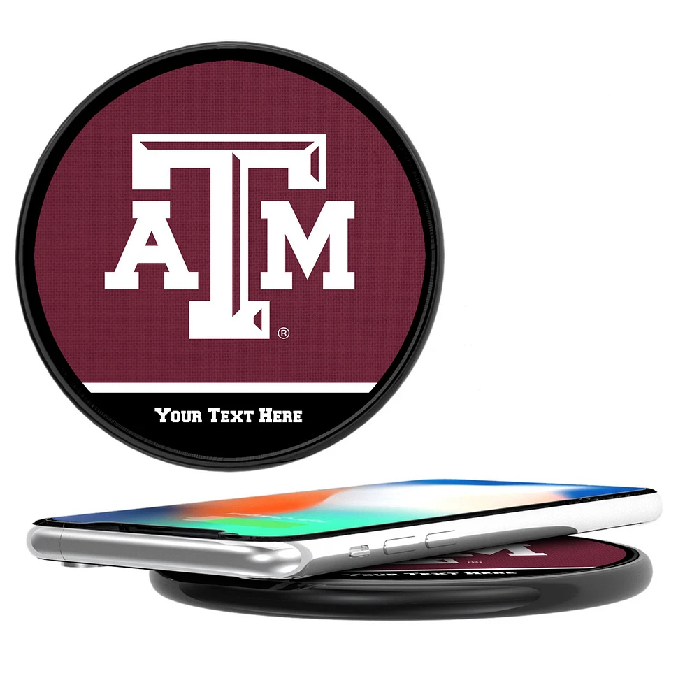 Texas A&M Aggies Personalized 10-Watt Wireless Phone Charger