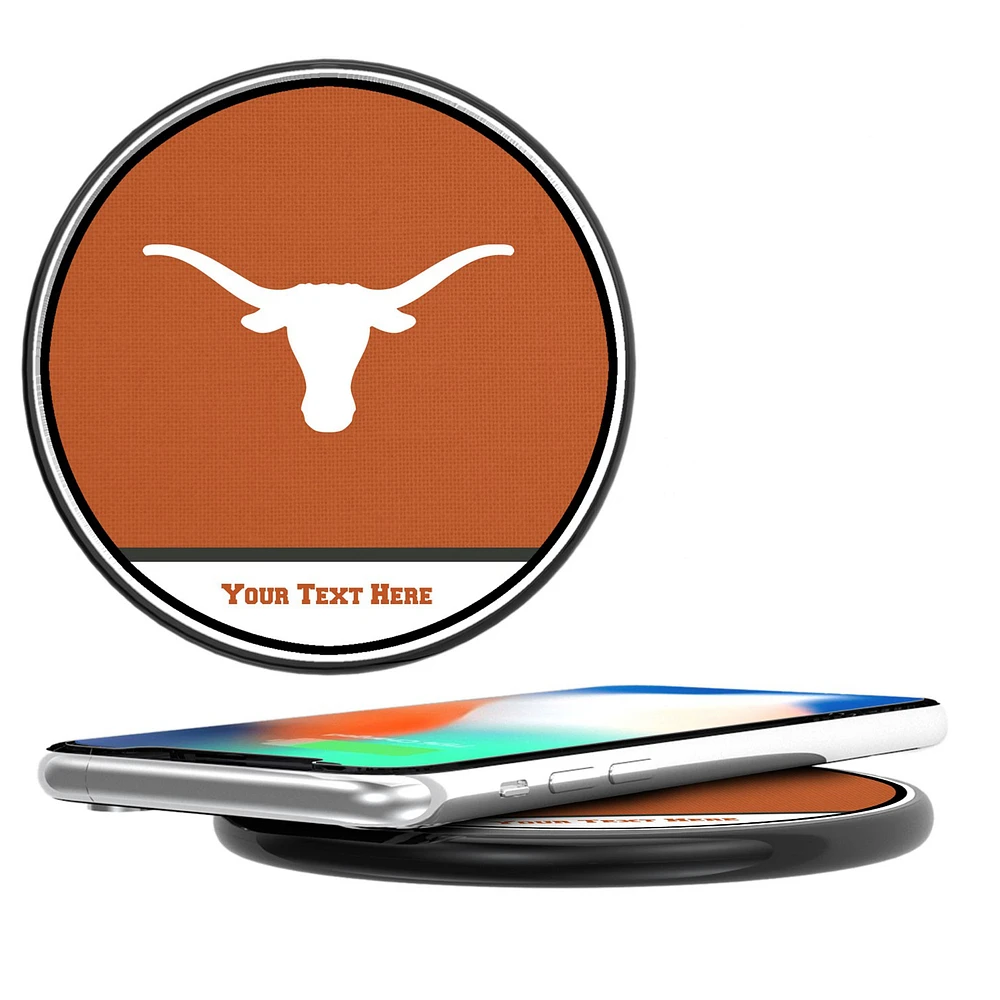 Texas Longhorns Personalized 10-Watt Wireless Phone Charger