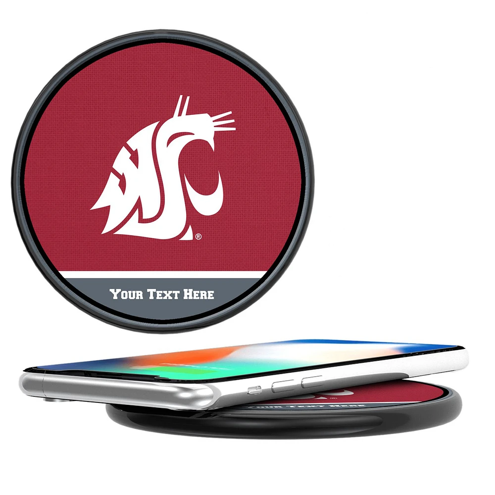 Washington State Cougars Personalized 10-Watt Wireless Phone Charger