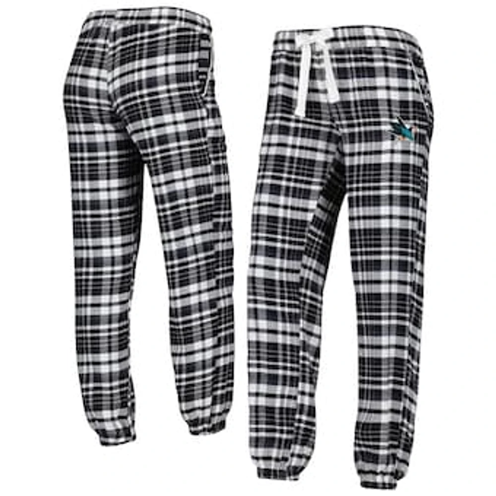 Women's Concepts Sport Black San Jose Sharks Mainstay Flannel Pants