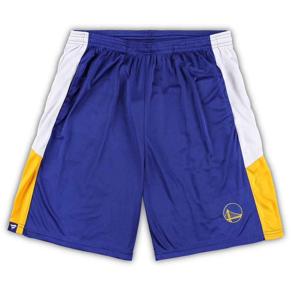 Men's Fanatics Royal Golden State Warriors Big & Tall Champion Rush Practice Shorts