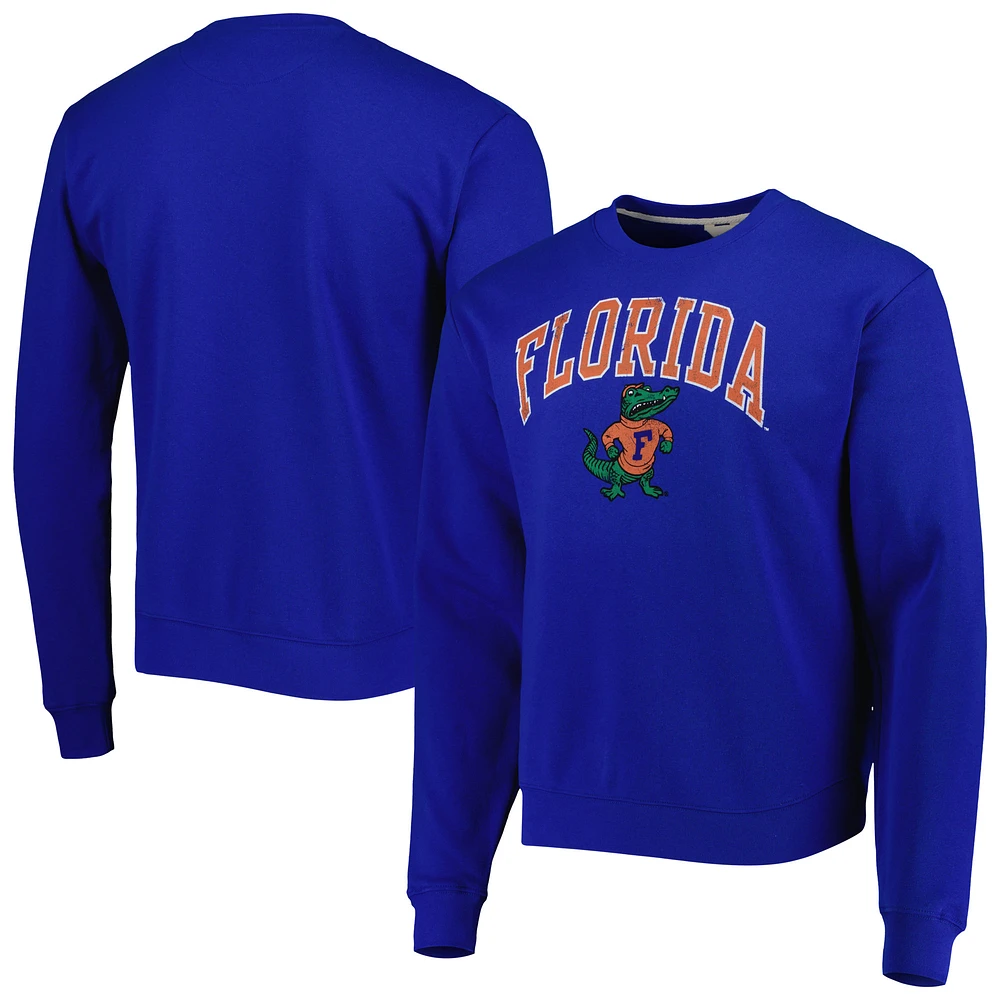 Men's League Collegiate Wear Royal Florida Gators 1965 Arch Essential Lightweight Pullover Sweatshirt