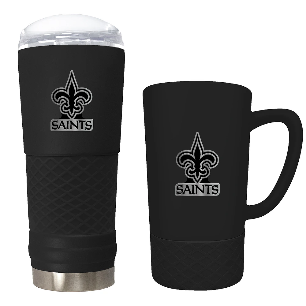 New Orleans Saints 24oz. Stealth Draft Tumbler and 15oz. Stealth Jump Mug Set