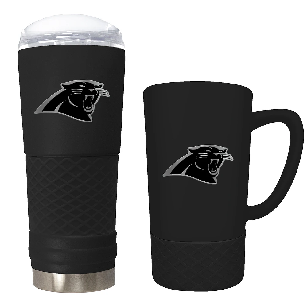 Carolina Panthers 24oz. Stealth Draft Tumbler and 15oz. Stealth Jump Mug Set