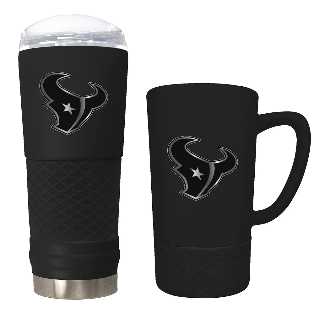 Houston Texans 24oz. Stealth Draft Tumbler and 15oz. Stealth Jump Mug Set