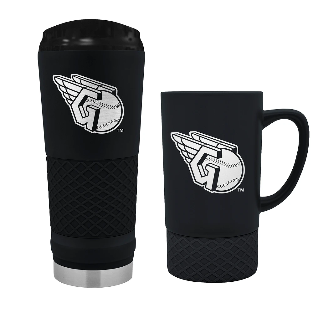 Cleveland Guardians 24oz. Stealth Draft Tumbler and 15oz. Stealth Jump Mug Set