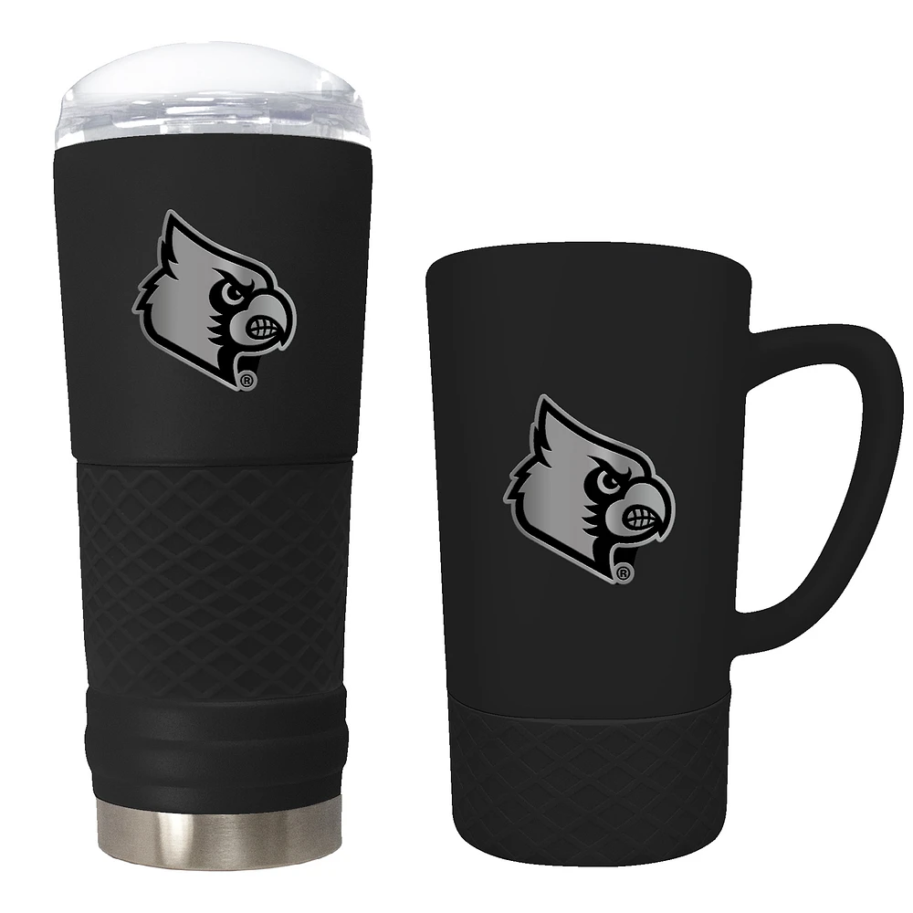 Louisville Cardinals 24oz. Stealth Draft Tumbler and 15oz. Stealth Jump Mug Set