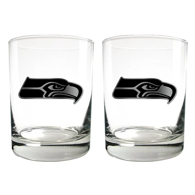 Seattle Seahawks 15oz. Legacy Rocks Glass Set