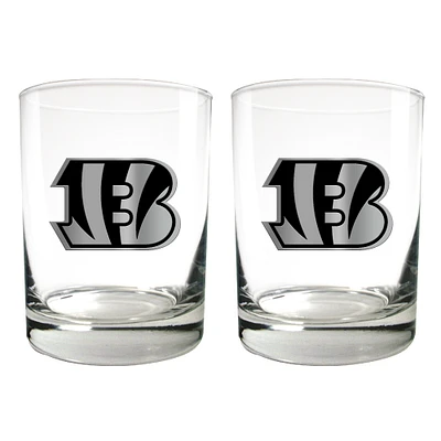 Cincinnati Bengals 15oz. Legacy Rocks Glass Set