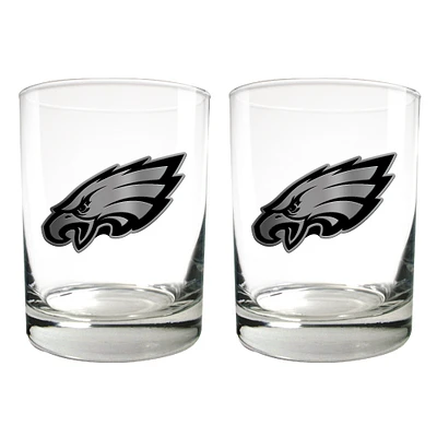 Philadelphia Eagles 15oz. Legacy Rocks Glass Set