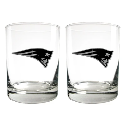 New England Patriots 15oz. Legacy Rocks Glass Set